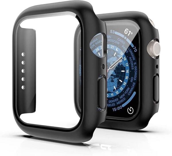 AppleWatchケース BB988 41mm Apple Watch 保護カバー AOOMOガラスフィルム一体型 PC素材 全面保護 超薄型 簡単装着