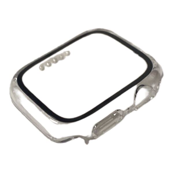 スケルトンAppleWatchケース BB986 41mm Apple Watch 保護カバー ガラスフィルム一体型 PC素材 全面保護 超薄型 簡単装着 耐衝撃AOOMO