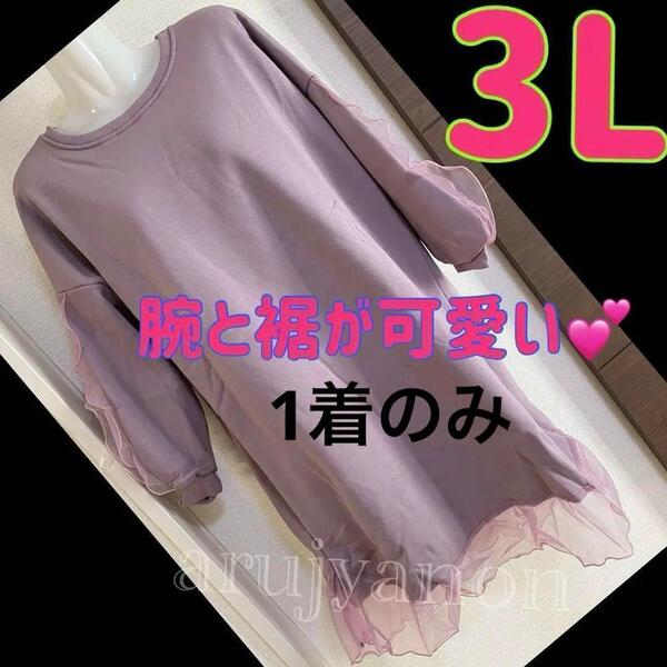 4 大きいサイズ ワンピース チュニック 3L レディーストレーナーN2