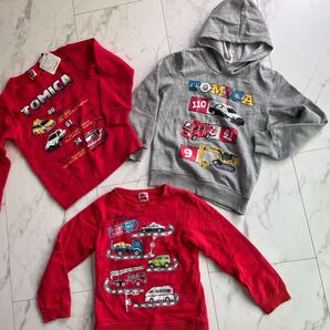 新品未使用品ありトミカ★トレーナー★サイズ120★3点セット★ パーカー★★ 丸首★