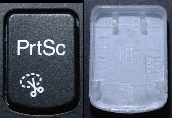 『PrtSc』キー : Lenovo ThinkPad X1 Carbon 5th Gen5 / 6th Gen6 キートップ+パンタグラフ (Model: YODBL-89J0 / ばら売り)