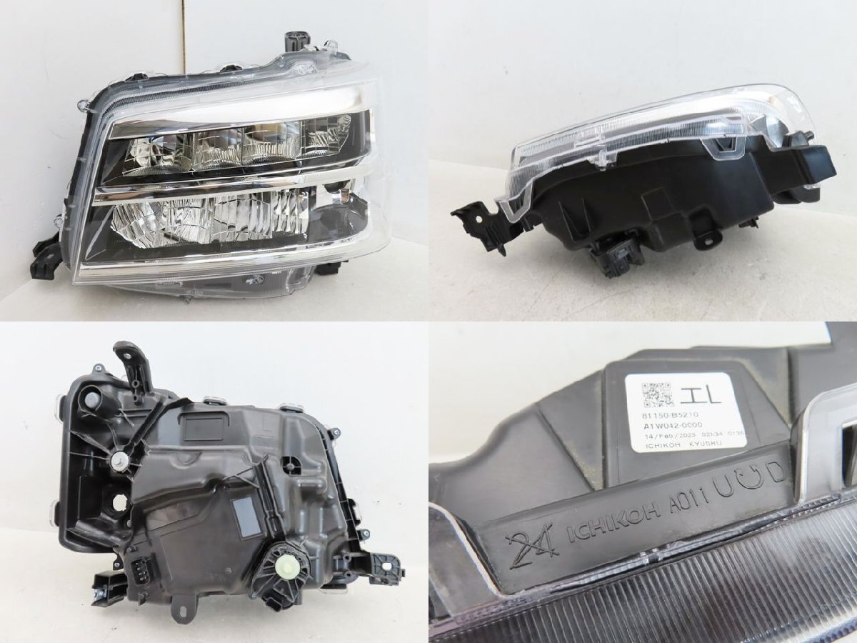【良品】 ダイハツ ハイゼットカーゴ S700V 純正 左 ヘッドライト LED ICHIKOH A011 (n000187)