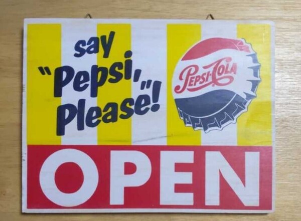 ペプシコーラ PEPSI COLA 看板 珍品 希少