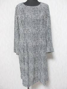 ELLE ELLE Платье из шерсти, белый черный 40 boar5238