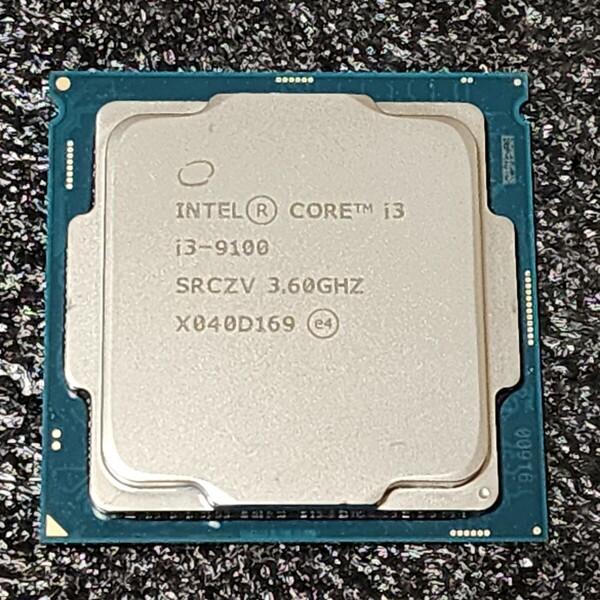 CPU Intel Core i3 9100 3.6GHz 4コア4スレッド CoffeeLake PCパーツ インテル 動作確認済み
