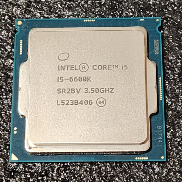 CPU Intel Core i5 6600K 3.5GHz 4コア4スレッド SkyLake PCパーツ インテル 動作確認済み