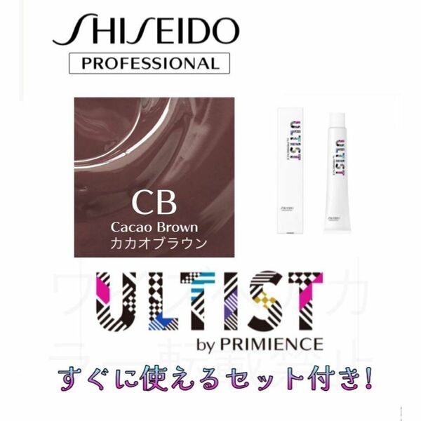 資生堂 アルティスト プリミエンス ヘアカラー ヘアカラー剤 おしゃれ染め ショート用 すぐに使えるセット付 カカオブラウン CB 5
