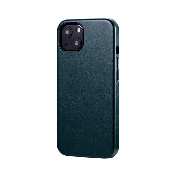 【新品】iPhone 13 PUレザーシェルケース「Vahane」 ボトルグリーン