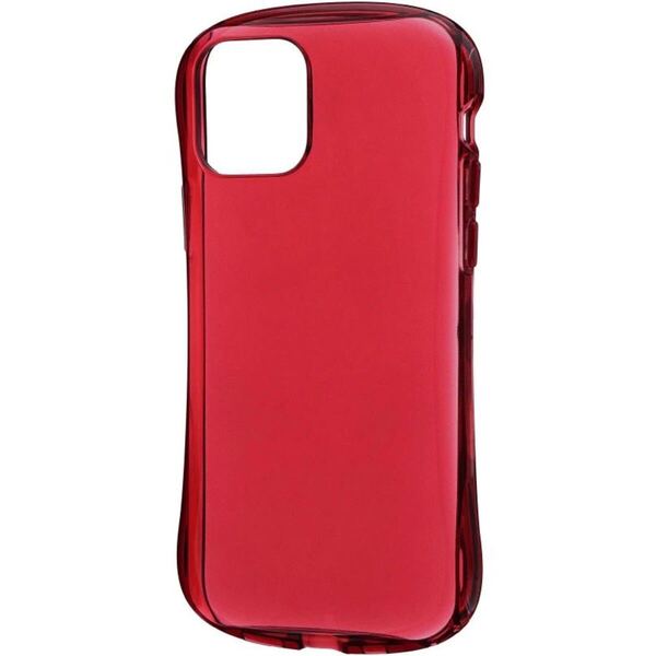 【新品】iPhone 12 12Pro 耐衝撃 ソフトケース CLEAR Arch クリアレッド