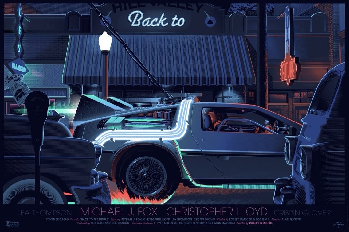 バックトゥザフューチャー シルクスクリーン ERIC TAN 限定100枚 Yahoo!オークション -「back to the future」(版画) (美術品)の