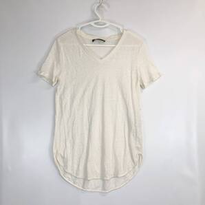 Weekend MaxMara ウィークエンド マックスマーラ Vネック リネンTシャツ USA/Sサイズ ポルトガル製