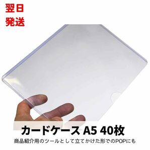 カードケース A5 プラスチック 硬質 硬い ハードタイプ 40枚【残5限定】