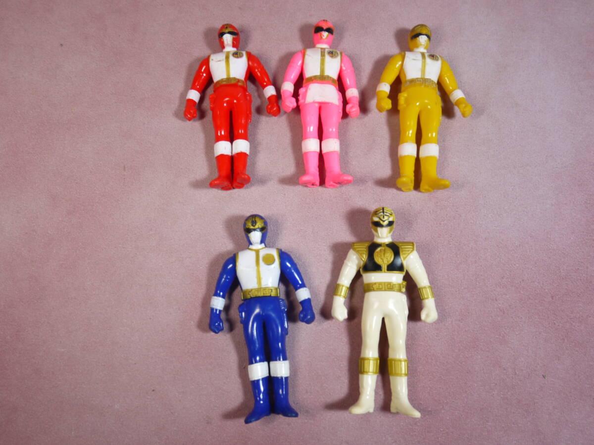 五星戦隊ダイレンジャー ソフビ指人形 3種 1993年当時物 - メルカリ