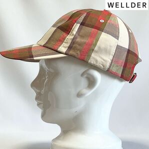 【超美品】WELLDER ウェルダー 日本製 6パネルチェックキャップ フリーサイズ AURALEE KAPTAIN SUNSHINE Name. が好きな方にも!