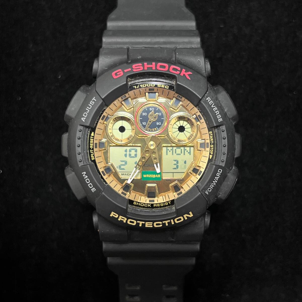 CASIO カシオ Gショック MANEKINEKO クォーツ 腕時計 GA-100TMN