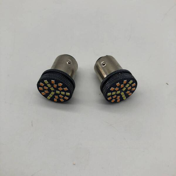 S25 ダブル球 1157 BAY15D P21/5W LED DC12-24V アンバー ホワイト 2色変換 逆テールパーキングブレーキライト高輝度 24連 2016SMD A2696