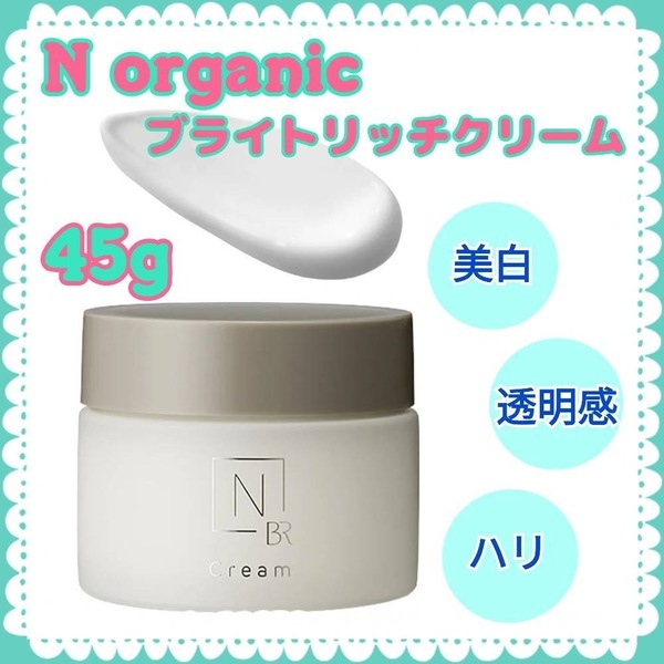 トライアルキット+おまけつき N organic Bright リッチクリーム 45g 医薬部外品 水分パッククリーム 顔からデコルテまでケア