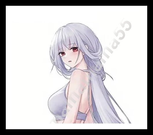 ステッカーNo.564 PC 車 バイク デカール 防水 可愛い シール 女の子 アニメ 痛車 銀髪 赤目 ヨガの途中なの・・ 入荷未定ラスト1