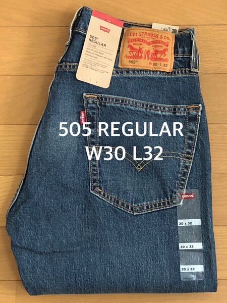 Levi's 505 REGULAR FIT ダークインディゴW30 L32