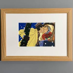■わたせせいぞう■「Singin’ in the Snow」/B5マット額装品/貴重イラスト/印刷物/インテリア G1227a