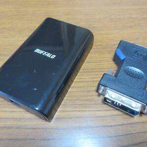 【中古②】Buffalo GX-DVI/U2C USB to DVI to VGA ディスプレイ増設アダプター