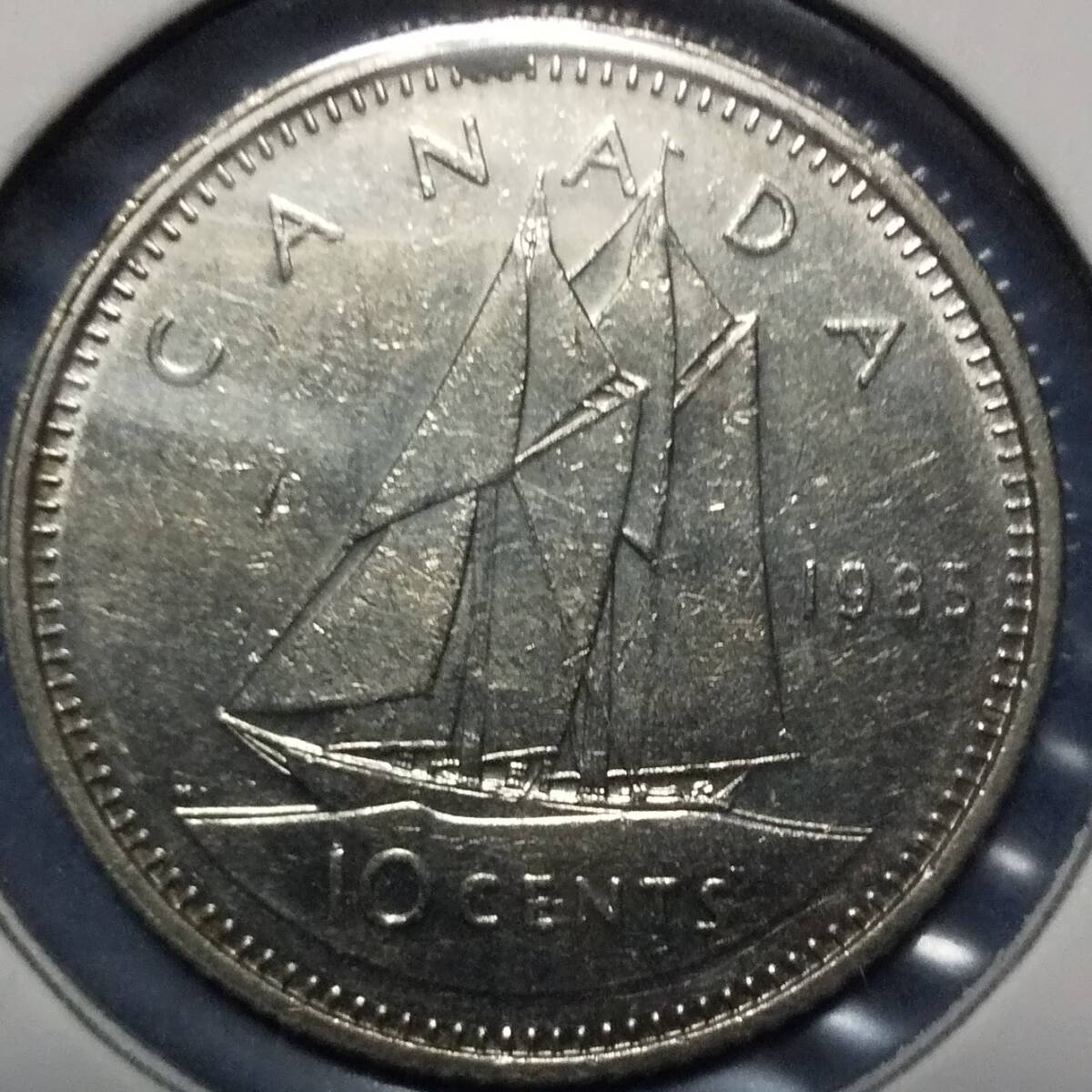 カナダ 1987年 10セント 硬貨 海外古銭 カナダ/10セント硬貨/10CENTS/ダイムの通販 by ゆこ's