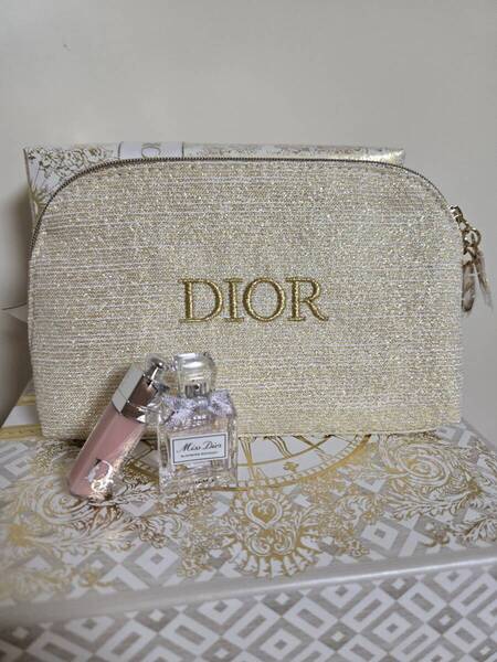 新品★DIOR ディオール アディクト クリスマス オファー 2024♪ポーチ♪マキシマイザー リップ♪ブルーミング ブーケ 香水★非売品