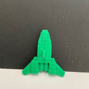 伝説巨神イデオン 消しゴム 戦闘機形態イデオデルタ グリーン 当時物 送料無料