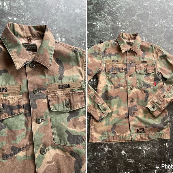 WTAPS ダブルタップス シャツジャケット カモフラ 迷彩 BUDS 1