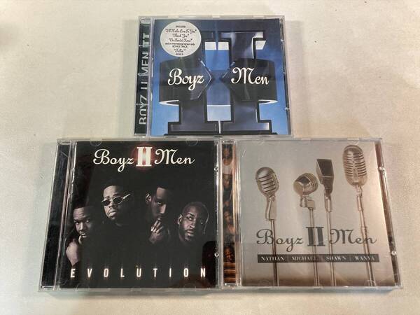 【W9411】ボーイズIIメン CD アルバム 3枚セット●Boyz II Men●II●Evolution●Nathan Michael Shawn WanyaTimes