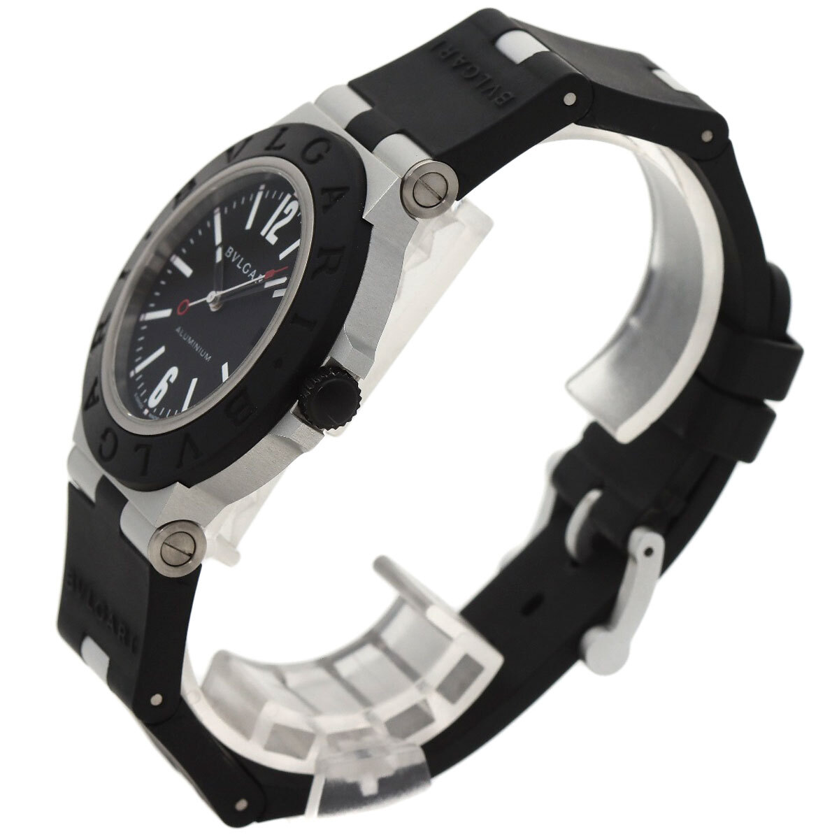 BVLGARI ブルガリ BB40AT アルミニウム 腕時計 アルミニウム ラバー メンズ 中古