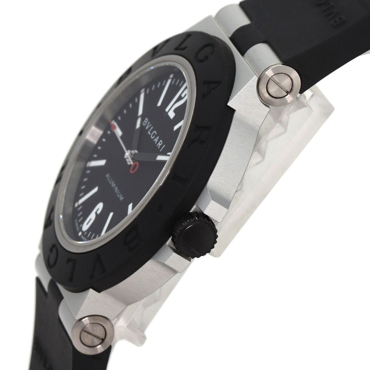 BVLGARI ブルガリ BB40AT アルミニウム 腕時計 アルミニウム ラバー メンズ 中古