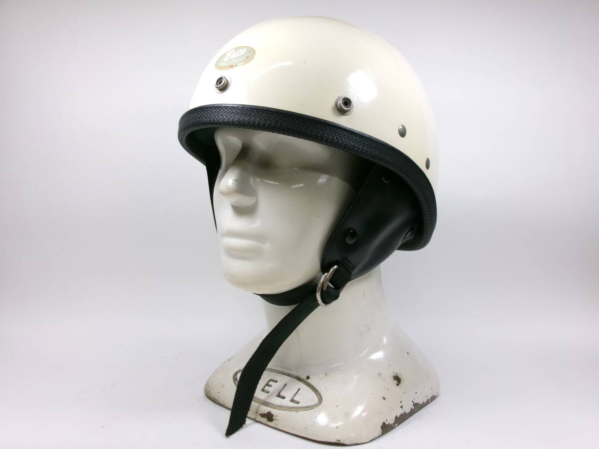 60s BUCO TRAVELER ハーフヘルメット 目深加工済み M ★ 60年代 ブコ トラベラー プロテクター ガーディアン SEARS シアーズ RIOT ショベル