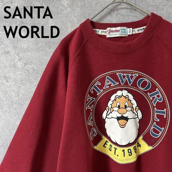 SANTA WORLD サンタ トレーナー スウェット Mメンズ 赤 H2