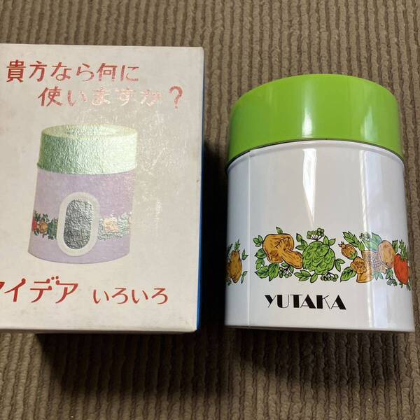 昭和レトロ 未使用 yutakaブリキ 容器 ビンテージ