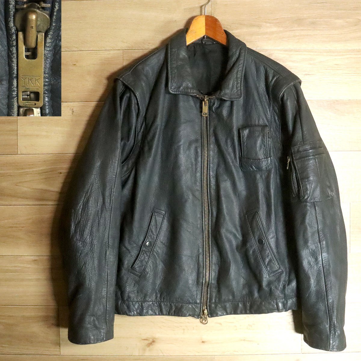4T/O11.4-4 50s~ ビンテージ ドイツ STORMA レザージャケット 4T/O11.4-4 50s~ ビンテージ ドイツ STORMA レザージャケット