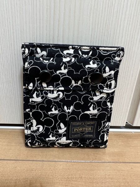 新品 未使用 ポーター×ビームス×ディズニー 2つ折り財布 財布 ウォレット 吉田カバン PORTER BEAMS DISNEY ミッキー 開封済み保管品