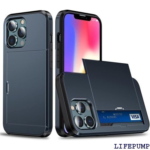 iPhone13 ケース カード 収納 収納ケース 背 スマホカバー スマホケース PhoneBeat ブルー 598