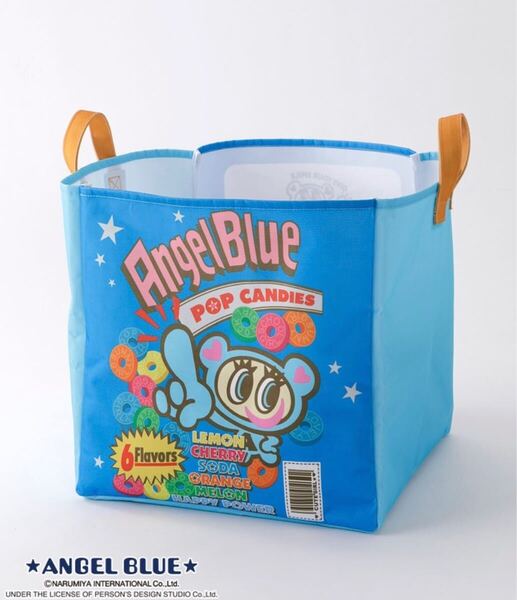 エンジェルブルー ランドリーバッグ ランドリー 洗濯かご バスケット 新品