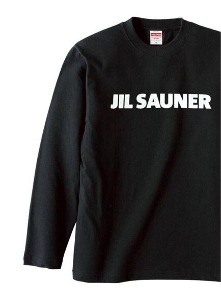 送料込みJIL SAUNER ジルサウナ─ ロンT 長袖 ロングスリーブ 黒Lサイズギャグ ネタ ウケ狙い パロディ プリント 厚め ゆったりサウナ銭湯