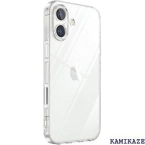 UOWORLD| iPhone 16 6.1inch 材 スマホケース iPhone16用/クリア Clear 3136