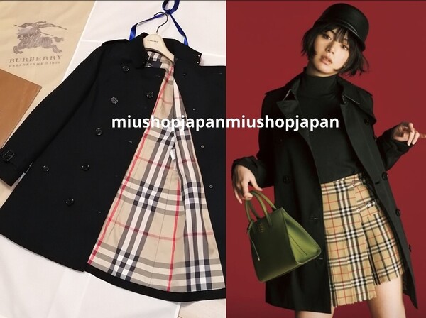本物上質● バーバリーロンドン バーバリー ノバチェック トレンチコート BURBERRY ネイビー 濃紺 ベルト付き S M