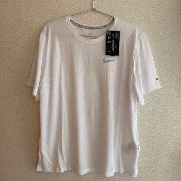 新品 ナイキ NIKE トップス 半袖Tシャツ ホワイト 白 メンズ L ランニング トレーニング ドライフィット