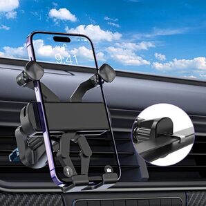 Ossky 車の電話ホルダー車の空気の出口 2 クリップ重力車電話ホルダー iPhone 14 13 12 Pro マックス華為 Xiaomi などと互換性があります