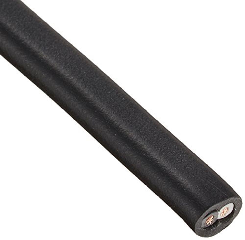 ビニルキャブタイヤ長円形コード 100m 黒 VCTFK2C×0.75SQ