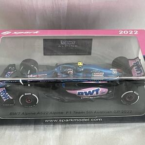 未開封 スパーク 1/43 BWT アルピーヌ A522 2022 オーストラリアGP 5位 エステバン・オコン