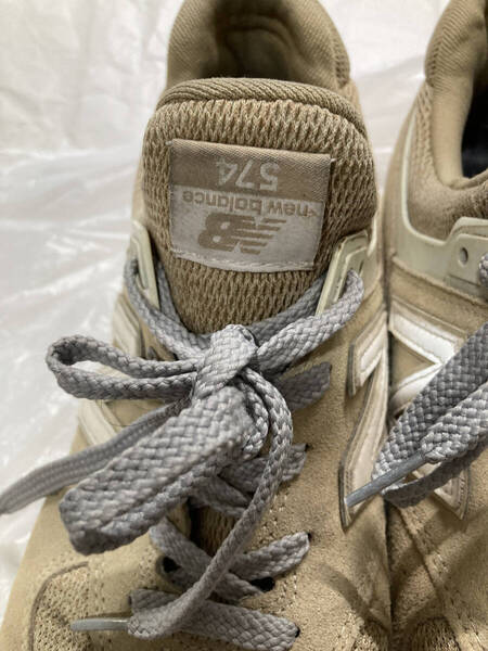 【241011】 ニューバランス New Balance 574 27.5cm シュータンロゴ逆向き 反転 レア 希少 バグ エラー グレー