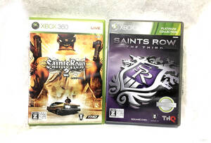 Xbox360 saints row 2本まとめて中古