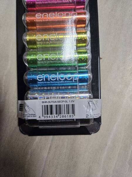 エネループ 単3形8個入り8HR-3UTGA-SECP-GL 1.2V eneloop 5th Anniversary edision 1500 SANYO 三洋電機