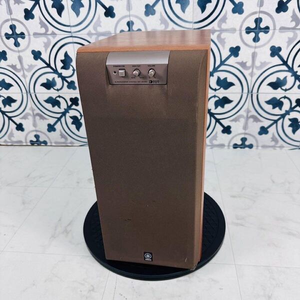YAMAHA ヤマハ YST-SW90 スーパーウーファーシステム アンプ内蔵 ウーファー スピーカー 動作品 音響機器 木目
